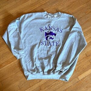 K-State Gildan Gray Heavy Blend Sweatshirt